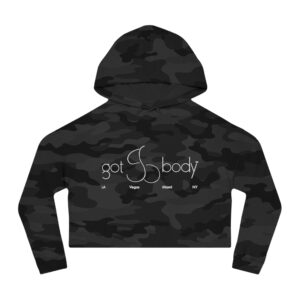 GOTBODY™ CITIES EDITION BLVK IV by 360ism Women’s Cropped Hooded Sweatshirt