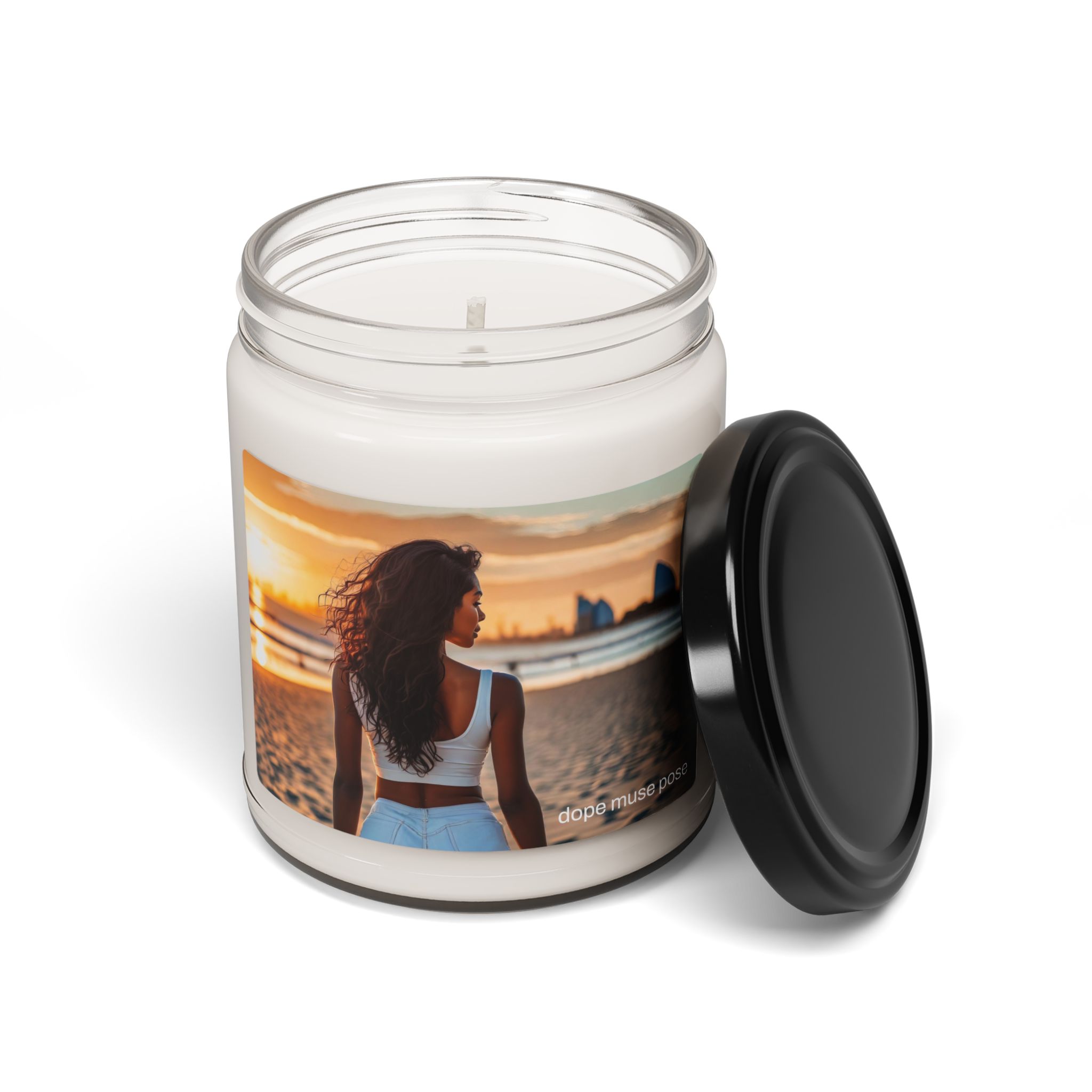 Dope Muse Pose™ Summer Sands Scented Soy Candle, 9oz - Image 10