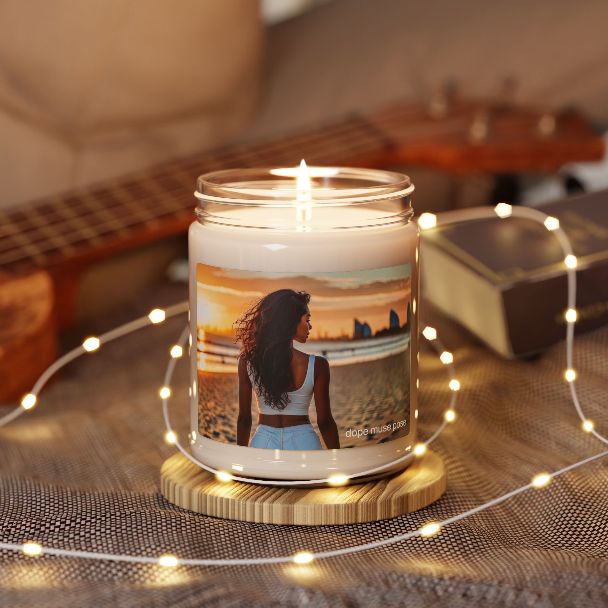 Dope Muse Pose™ Summer Sands Scented Soy Candle, 9oz - Image 11