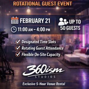 Private Studio Booking – Rotational Guest Event
